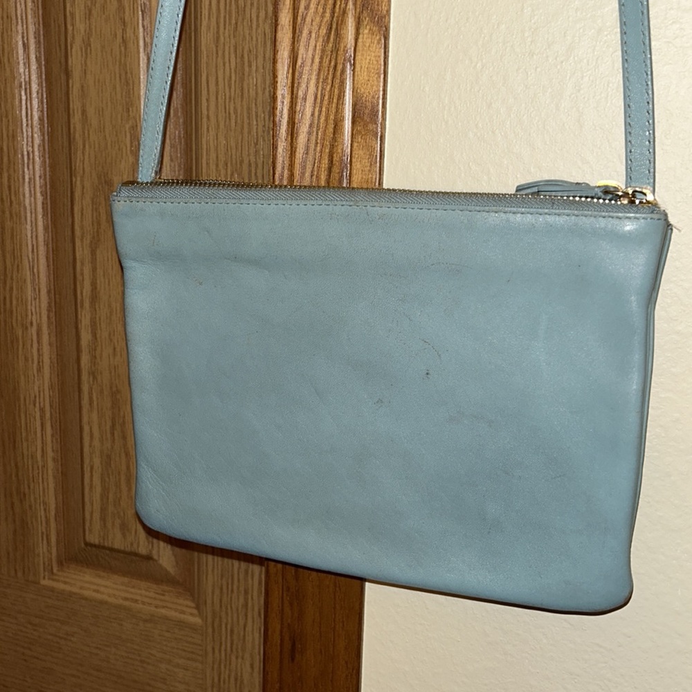 Celine large trio aqua leather Crossbody - Picture 6 of 11